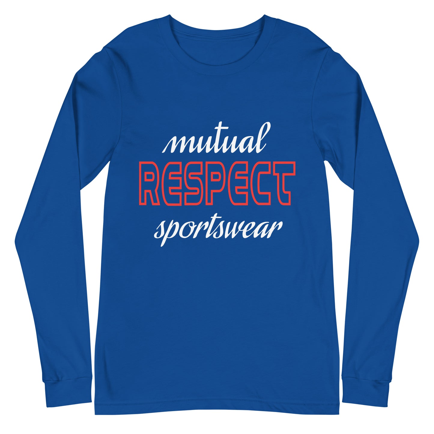 UNISEX LONG SLEEVE TEE - also available in NAVY and TRUE ROYAL colors